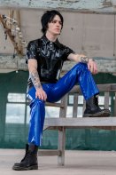 Mizu Latex Rubber Polo Shirt 