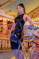 Ori Sleeveless Latex Rubber Dress