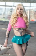 Rio Crop Latex Rubber T Shirt