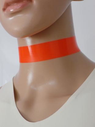 Plain Latex Rubber Choker - Latex clothing