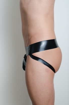 Cod Piece Latex Rubber Jock Strap - Latex clothing