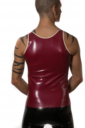 Chris Latex Rubber Sports Vest  - Latex clothing