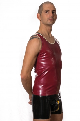 Chris Latex Rubber Sports Vest  - Latex clothing