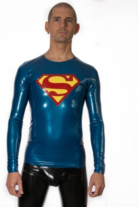 Hero Latex Rubber Long Sleeve Top - Latex clothing