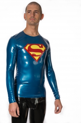 Hero Latex Rubber Long Sleeve Top - Latex clothing