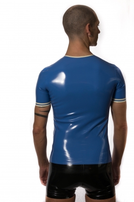 Zhivko Latex Rubber V Neck T Shirt  - Latex clothing