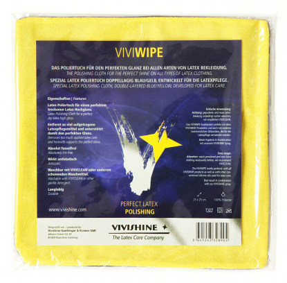 Latex Rubber Cloth Vivishine Viviwipe Polishing Cloth - Latex clothing