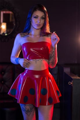 Vanessa Latex Rubber Boob Tube - Latex clothing