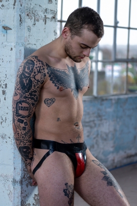 Latex Rubber Twin Colour Jockstrap - Latex clothing