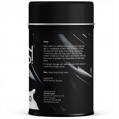 Latex Rubber beGloss Talcum Powder - Latex clothing