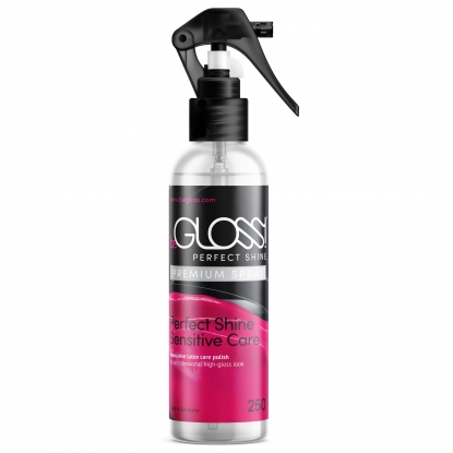 beGloss Perfect Shine Spray 250ml, Special Wash 250ml, Plus Polishing Cloth - Latex clothing