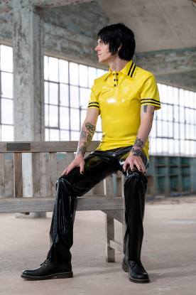 Enyo Latex Rubber Polo Top  - Latex clothing