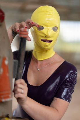 Latex Rubber Odyssey Hood  - Latex clothing