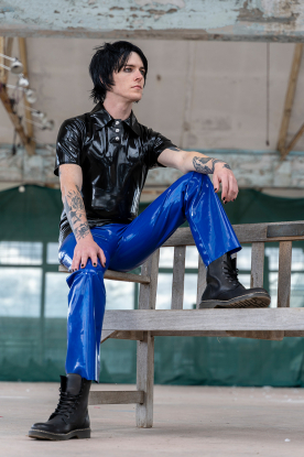 Mizu Latex Rubber Polo Shirt  - Latex clothing