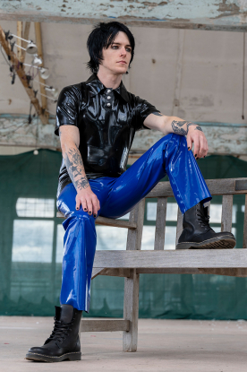 Mizu Latex Rubber Polo Shirt  - Latex clothing