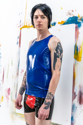 Milko Latex Rubber Vest Top - Latex clothing