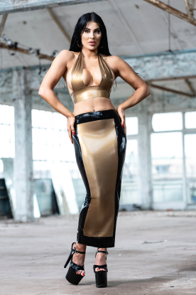 Venice Latex Rubber Hobble Skirt - Latex clothing