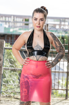 Juniper Latex Rubber Pencil Skirt - Latex clothing