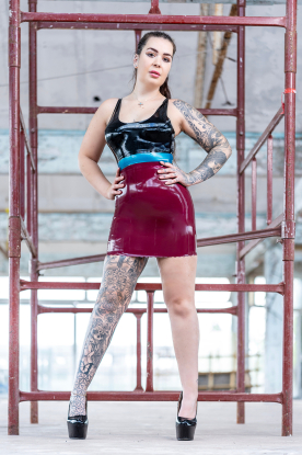 Lune Latex Rubber Skirt - Latex clothing