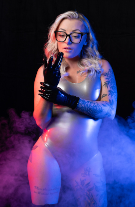 Latex Rubber Wrist Gloves with a Rolled Cuff - Latex clothing